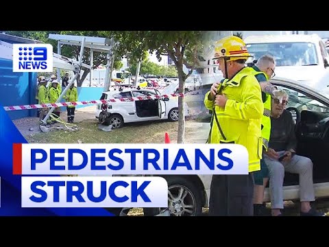 Young girl struck after car collides into Gold Coast library | 9 Australia