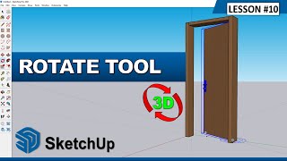 SketchUp Polar Array | How to ROTATE Objects in SketchUp - SketchUp Rotate Tool