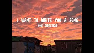 One Direction - I want to write you a song ( Lyrics ) @OneDirectionVEVO