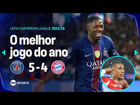 DEMBÉLÉ E KVARA BRILHAM, MAS BAYERN SE RECUPERA COM TRIO KANE, OLISE E LUIS DÍAZ | PSG 5X4 BAYERN