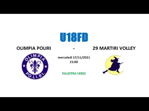 18FD - OLIMPIA POLIRI vs 29 MARTIRI VOLLEY