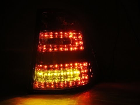 W163 1998-2005 LED Tail Rear Light Smoke w/LED Amber for Mercedes-Benz