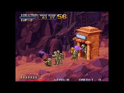 Metal Slug X: Super Vehicle-001 (Arcade) - (Longplay - Fio | Level 8 Difficulty | All Secrets)
