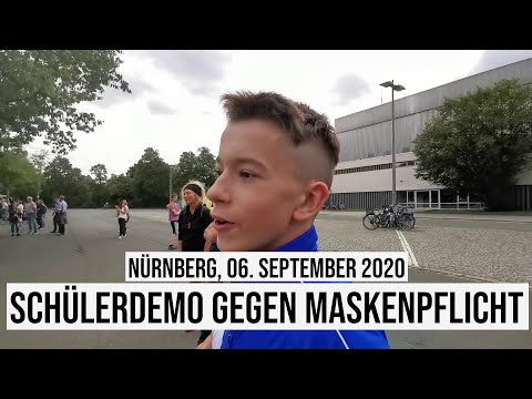 06.09.2020 Schüler-Demo gegen die Maskenpflicht in Nürnberg