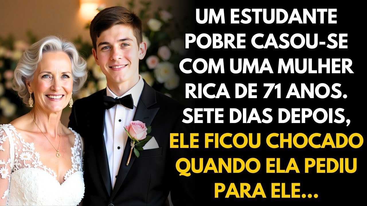 ESTUDANTE POBRE SE CASA COM MILIONÁRIA DE 71 ANOS. 7 DIAS DEPOIS, ELE FICA CHOCADO QUANDO ELA...