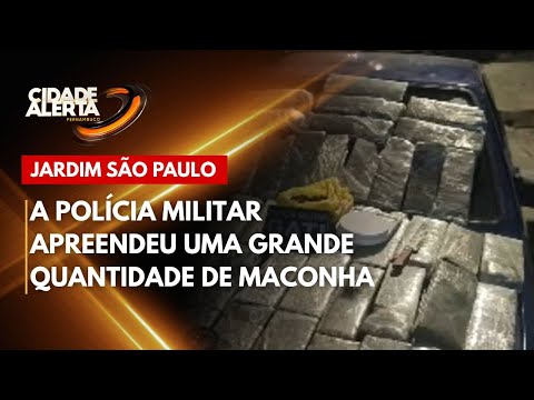 Em Jardim São Paulo, a Polícia Militar apreendeu uma grande quantidade de maconha