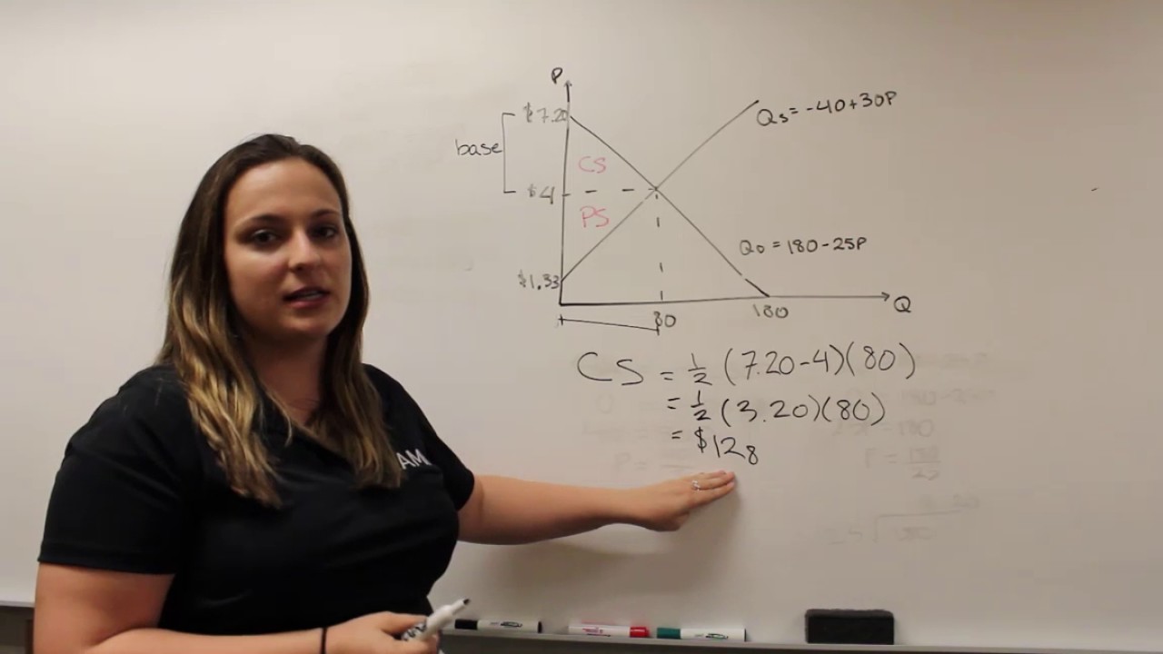 SolvingConsumerandProducerSurplus