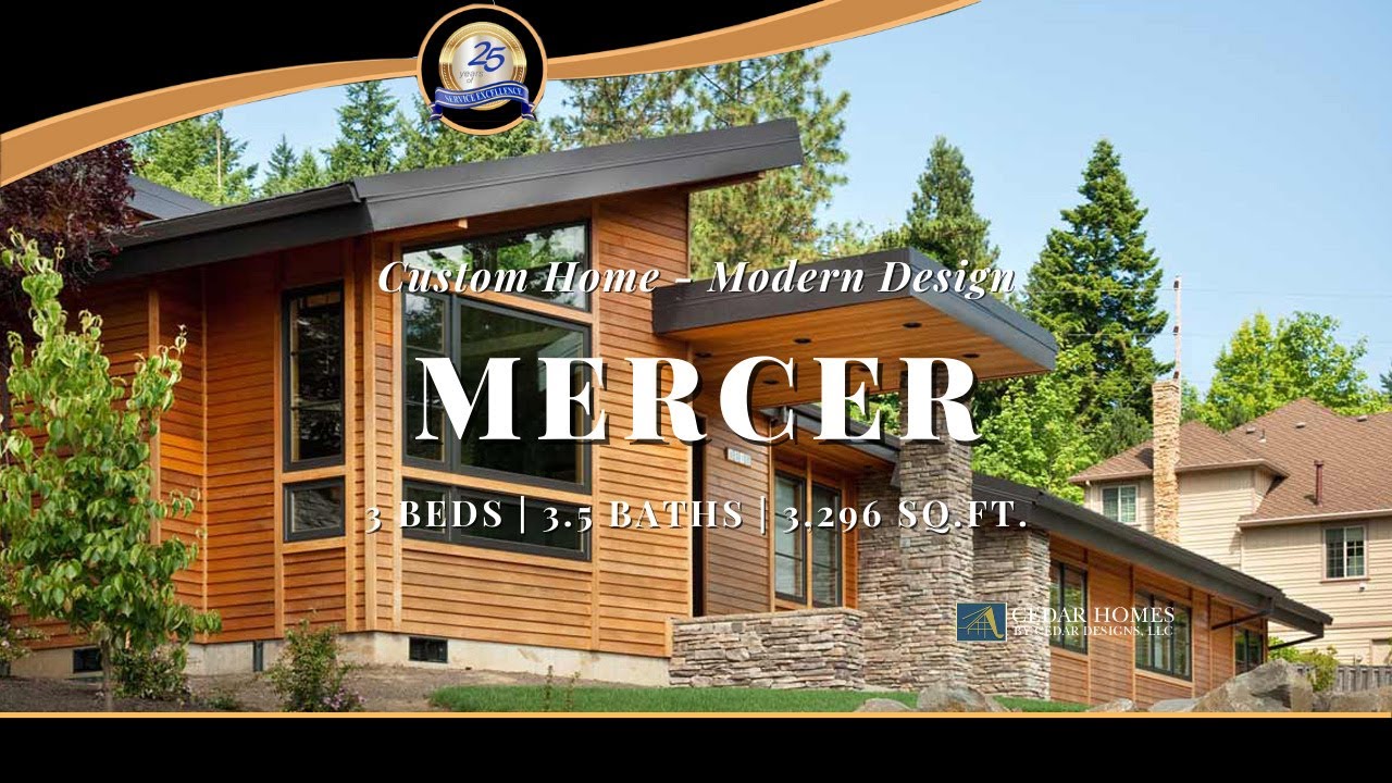 Cedar Homes Contemporary Modern Design – Mercer Cedar House
