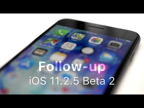 iOS 11.2.5 Beta 2 -  Follow-up