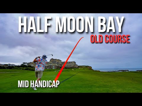 Mid Handicap mostra como NÃO jogar no campo antigo (Half Moon Bay Golf Links) - Vlog de 18 buracos a buraco
