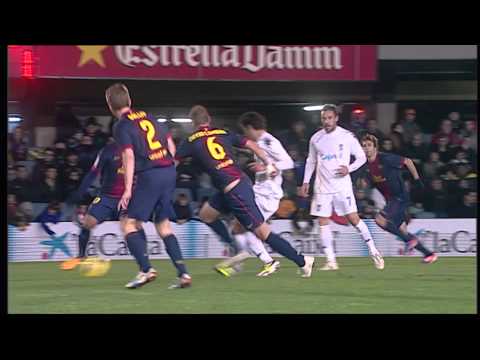Gol de Porcar (1-2) en el FC Barcelona B - Xerez CD - HD
