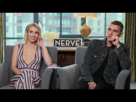 Emma Roberts, Dave Franco of NERVE, with Scott Carty