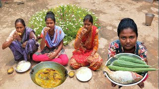 Traditional Fish Curry With Green Luffa — Santali Village