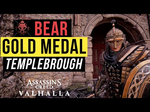 🥇 SHORTCUT GOLD Templebrough Fort - Trial of the BEAR - Mastery Challenge Tips | AC Valhalla