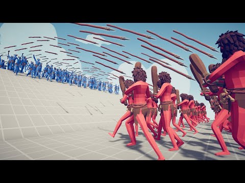 100x CHEAPEST UNIT vs 100x SPEAR THROWER | Totally Accurate Battle Simulator TABS