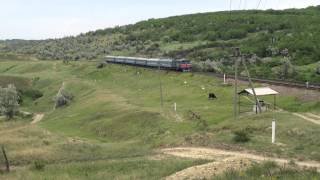 preview picture of video '[CFM] 3TE10M-1249 Поезд 105Ь, Кишинёв — Бухарест / Train n° 105Ь (Chisinau-Bucharest)'