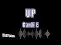 Cardi B - Up (Karaoke Version)