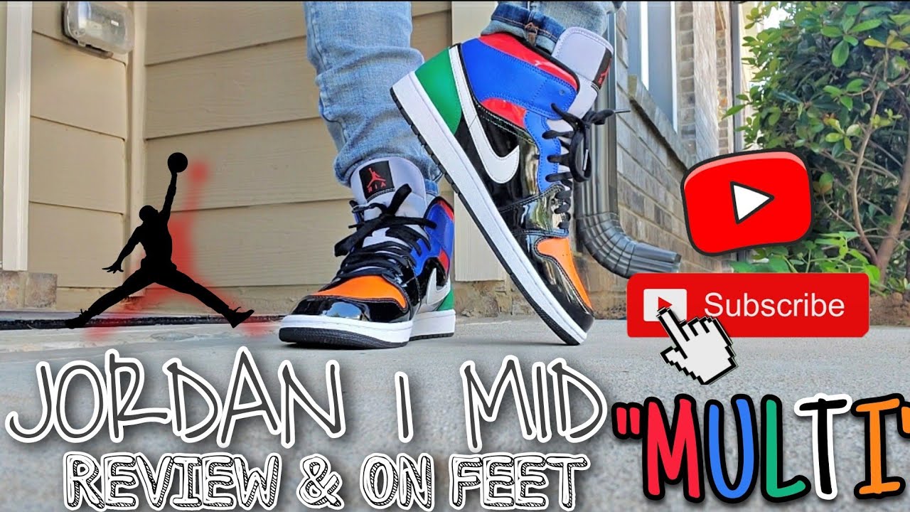 Watch WMNS EXCLUSIVE JORDAN 1 MID MULTI 🔴🔵🟢🟠 REVIEW & ON FEET LOOKS now WMNS EXCLUSIVE JORDAN 1 MID MULTI 🔴🔵🟢🟠 REVIEW & ON FEET LOOKS