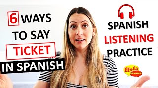 How to say Ticket in Spanish | Intermediate Spanish
