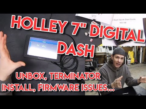 Holley 7" Digital Dash Unboxing and Terminator X Hookup, Firmware Issues!?