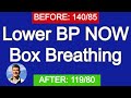 Box breathing to lower blood pressure
