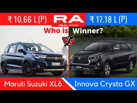 Maruti Suzuki XL6 vs Innova Crysta GX - Full Comparison | which one to buy #xl6 #innovacrysta #gx