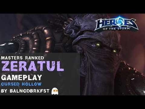 Heroes of the Storm Ranked Gameplay - Zeratul Constant Pressure - Cursed Hollow