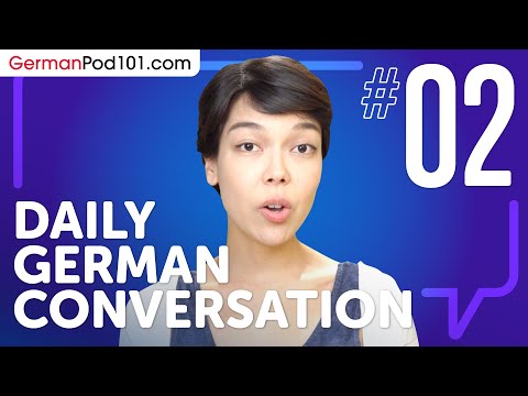 learn about verb conjugation in a formal conversation in German Daily German Conversations 01