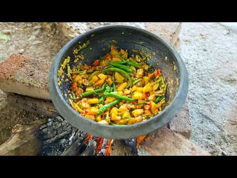 Kathiayawadi Mix Vegetable Curry and Kachumber