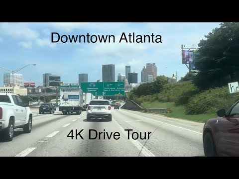 Downtown Atlanta Georgia 4K Drive Tour 