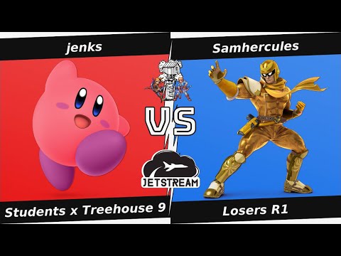 Students x Treehouse 9 Losers R1 - jenks (Kirby) Vs. Samhercules (Cpt Falcon) Smash Ultimate - SSBU