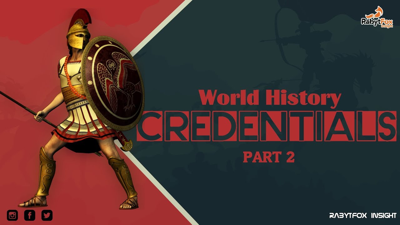 World History Credentials - PART 2