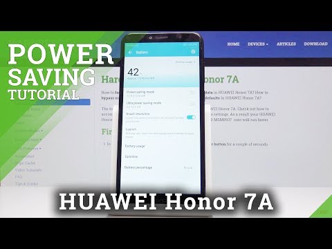 Power Saving Mode in Honor 7A - How to Save Battery