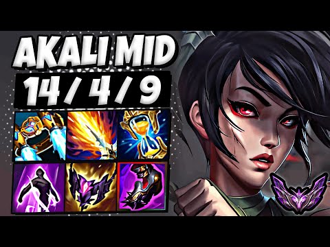 Akali vs Zed [ MID ] Lol Korea Master Patch 25.9 ✅