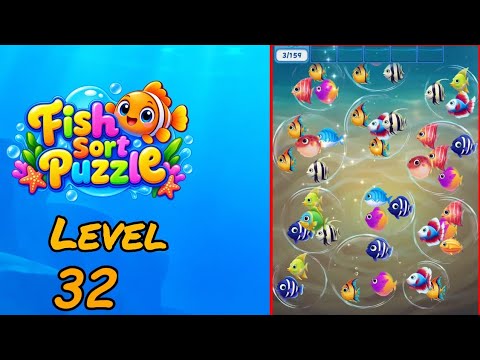 Fish Sort Puzzle Level 32 Walkthrough thumbnail