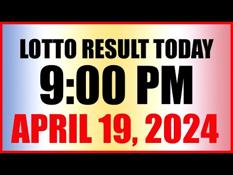 Lotto Result Today 9pm Draw April 19, 2024 Swertres Ez2 Pcso