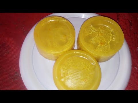 Sabonetes de bucha vegetal glicerinados