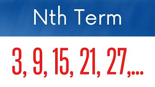 Download the video "Finding the nth term of a constant difference sequence"