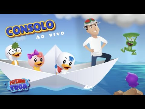 Patinho Tuga e Flávio Leandro - Consolo ao vivo (Desenho Infantil)