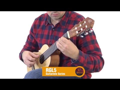 Ortega Guitars RGL5 Bonfire Series Spruce Top Acoustic Guitarlele w/ Video Link image 3