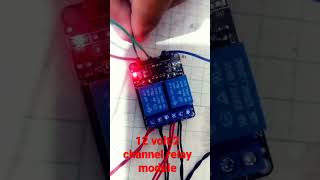 how to use 2 channel relay module5v #2-channel #relay #module with #optocoupler #shorts