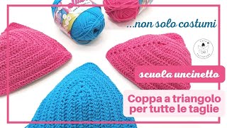 Scuola uncinetto: modello a triangolo