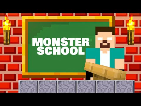 Monster School Roller Coaster And Parkour|\Gameplay\|