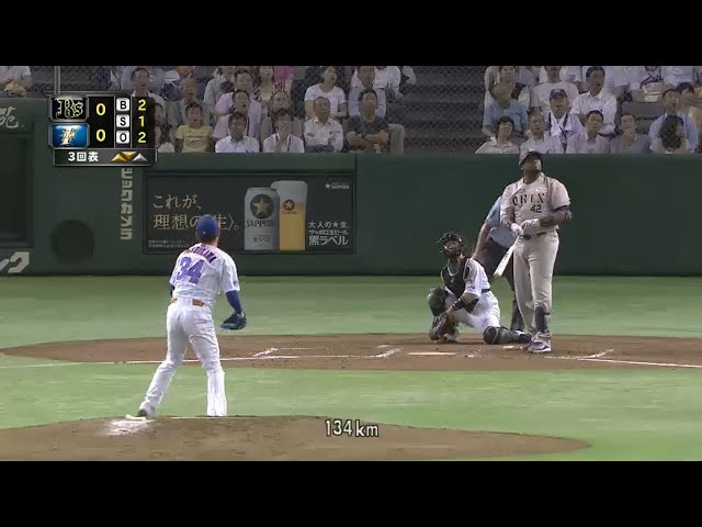 【3回表】「確信」が絵になる男 バファローズ・ブランコの特大先制弾!! 2015/8/21 F-Bs