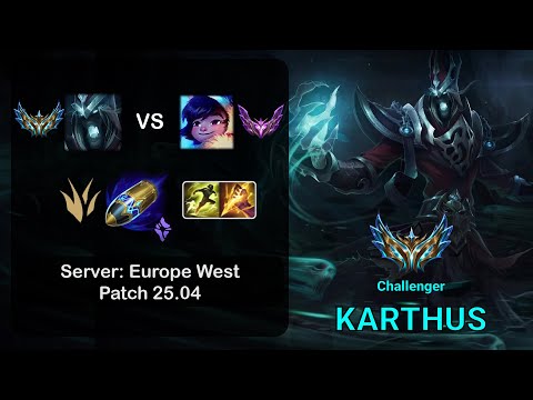 Karthus Jungle vs Nunu - EUW Challenger - Patch 25.04