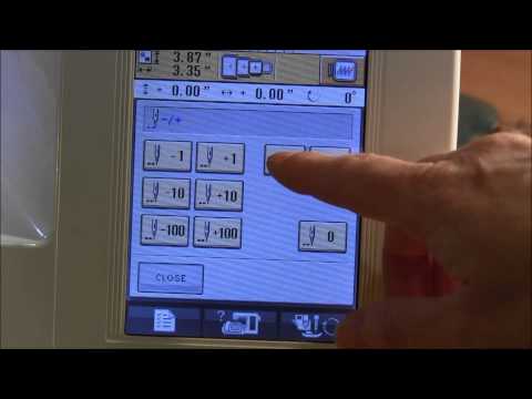 Innovis 4000D - How to skip fowards and backwards through a design