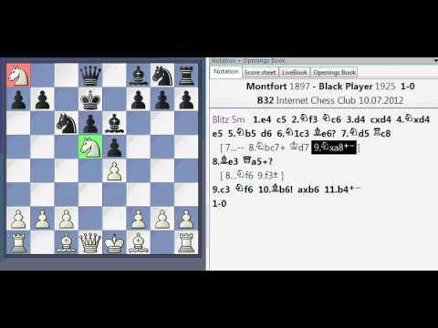 B32   Sicilian, Lowenthal and Kalashnikov Variations 2