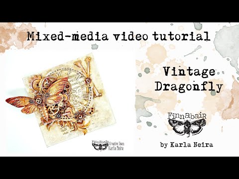 Vintage Dragonfly Canvas by @kndetallesconestilo591