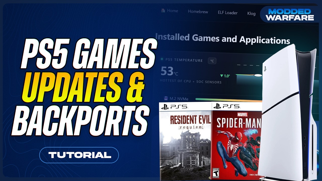 How to run your PS5 Games, Updates & Backports on a Jailbroken PS5