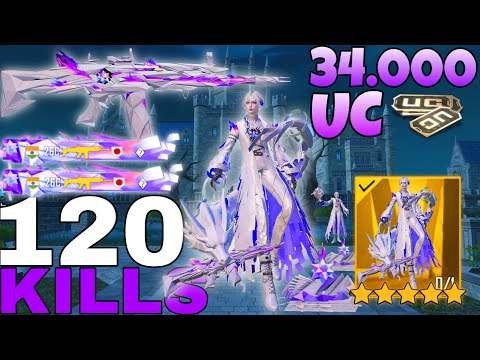 34.000UC😱FOR NEW OUTFIT+SCAR-L max(LEVEL(7)🔥GAMEPLAY PUBG WITH THE OUTFIT SET